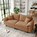 Aspen 83" Deep Seat Cloud Loveseat Sofa - Camel Corduroy