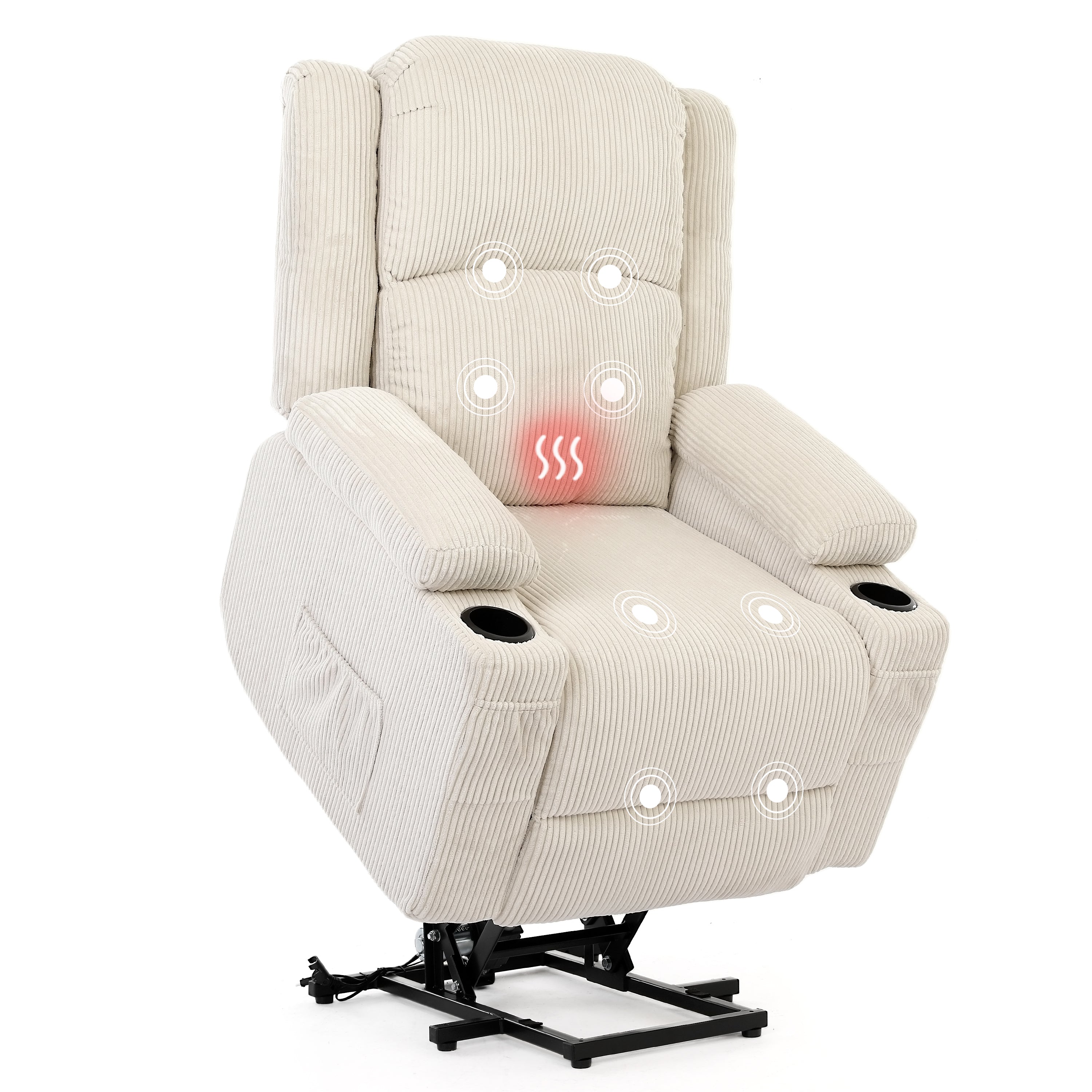 Power Lift Recliner Chair,Cream Beige