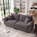 83" Deep Seat Cloud Loveseat Sofa - Gray Corduroy